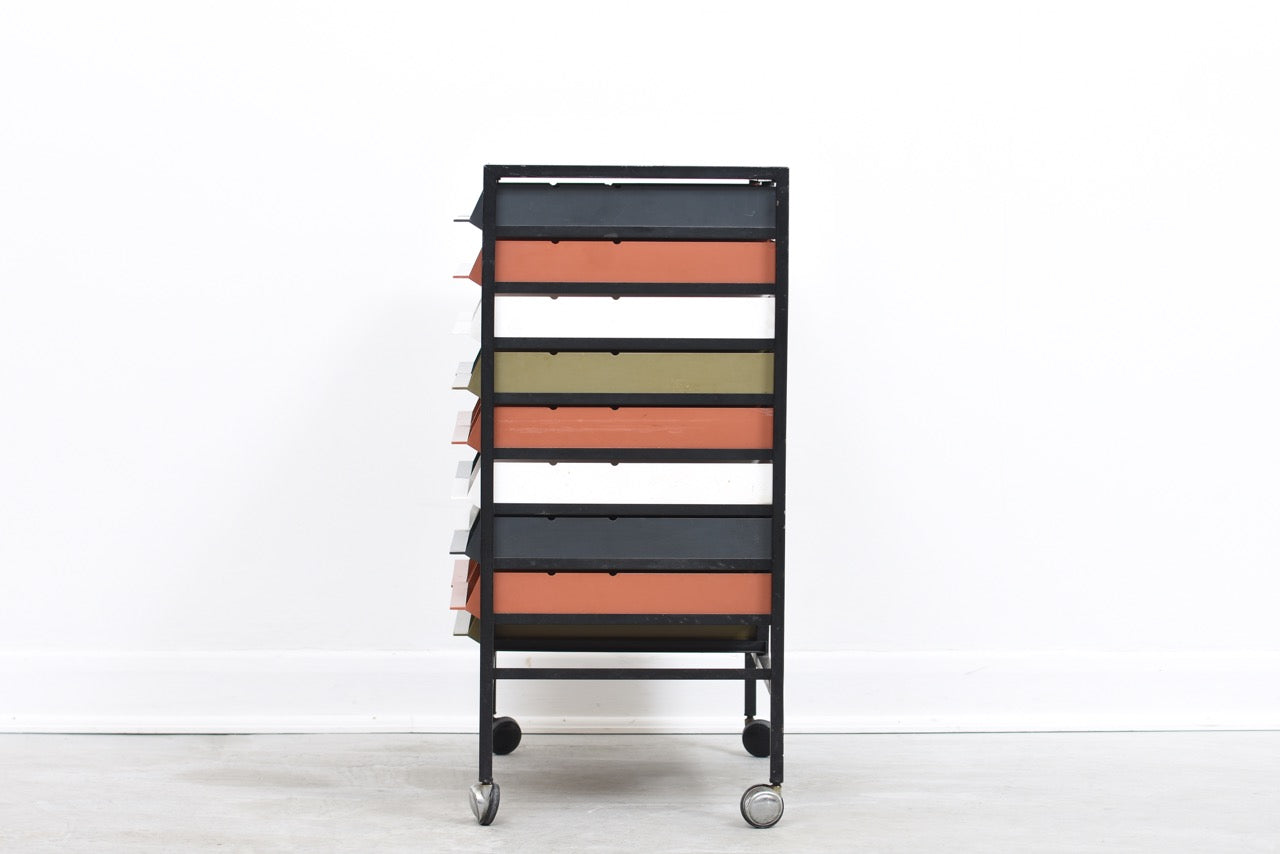 1970s filing trolley