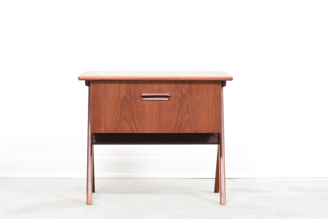 Teak sewing cabinet