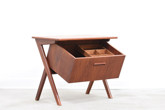 Teak sewing cabinet