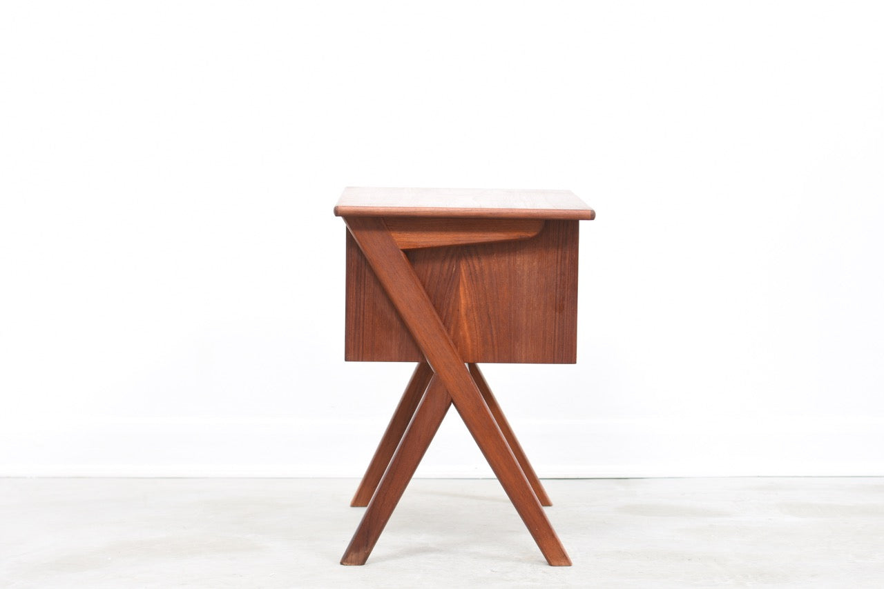 Teak sewing cabinet