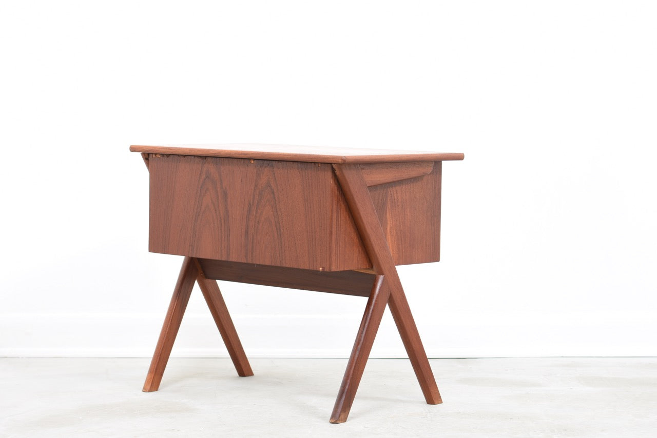 Teak sewing cabinet