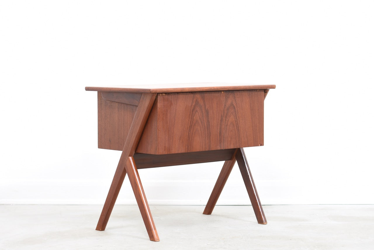 Teak sewing cabinet