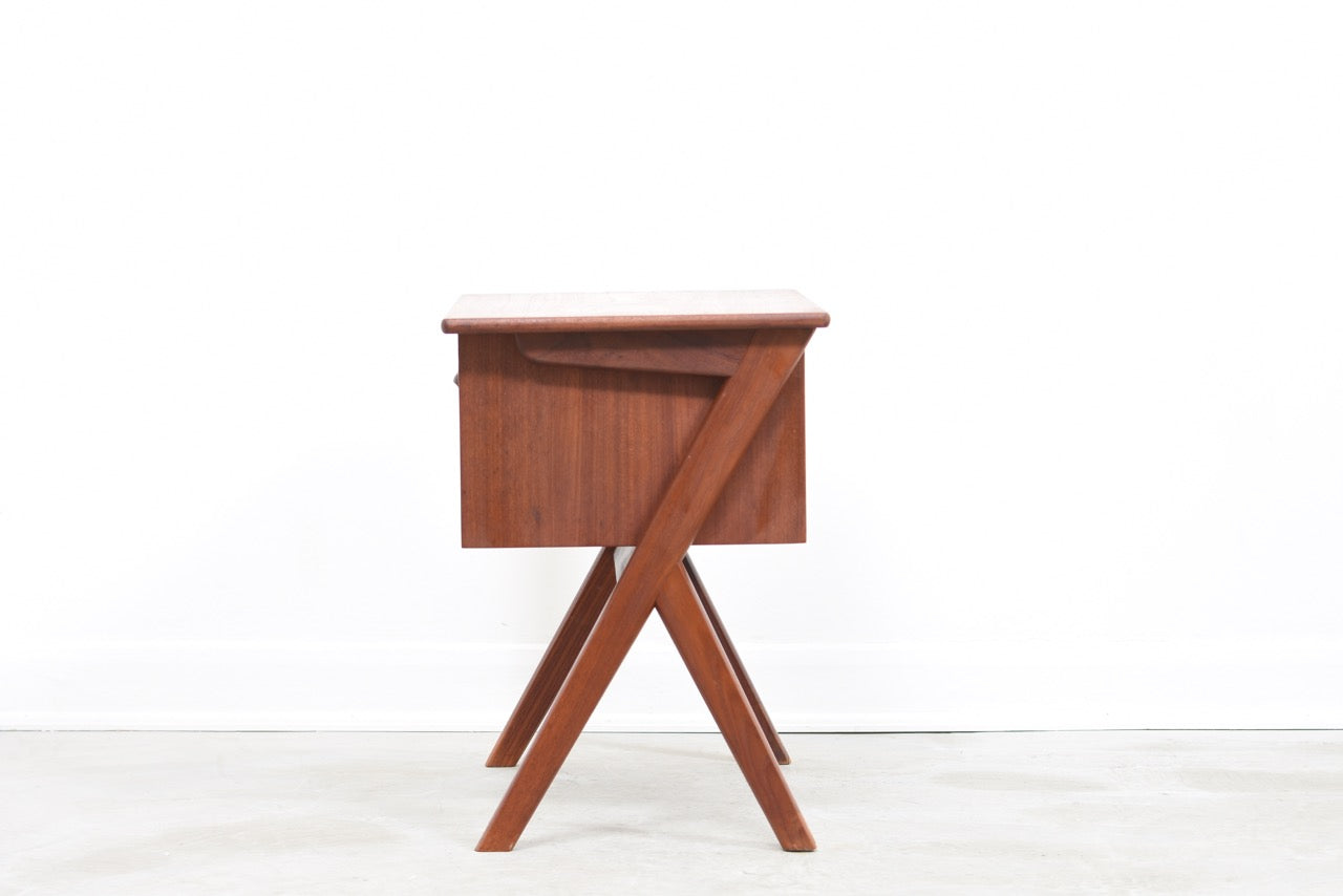 Teak sewing cabinet