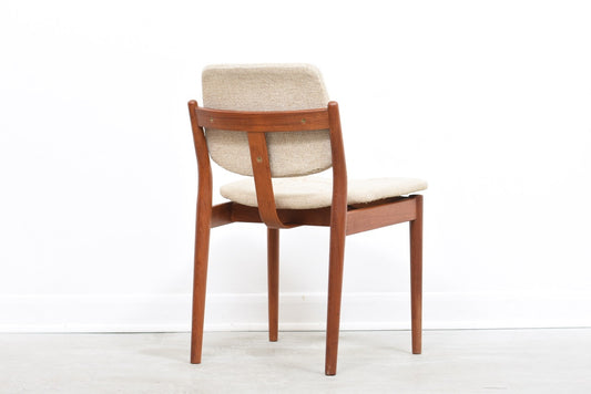 Two available + new upholstery included: 1960s Danish dining chairs