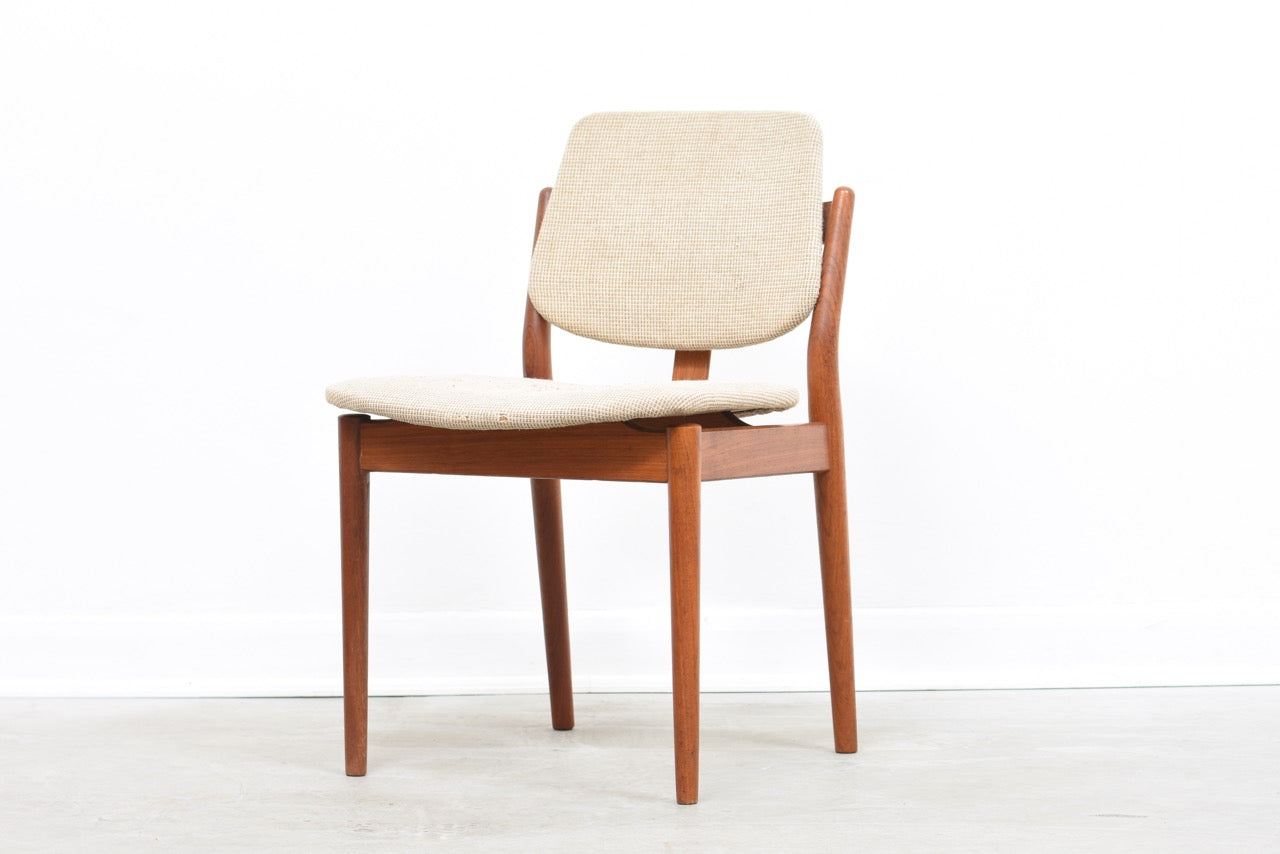 Two available + new upholstery included: 1960s Danish dining chairs