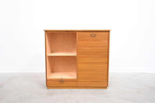 1950s beech filing cabinet