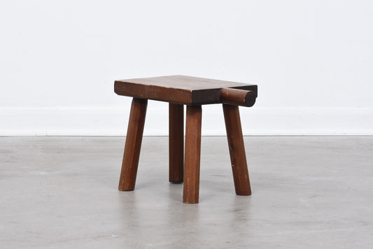 Vintage stained pine stool