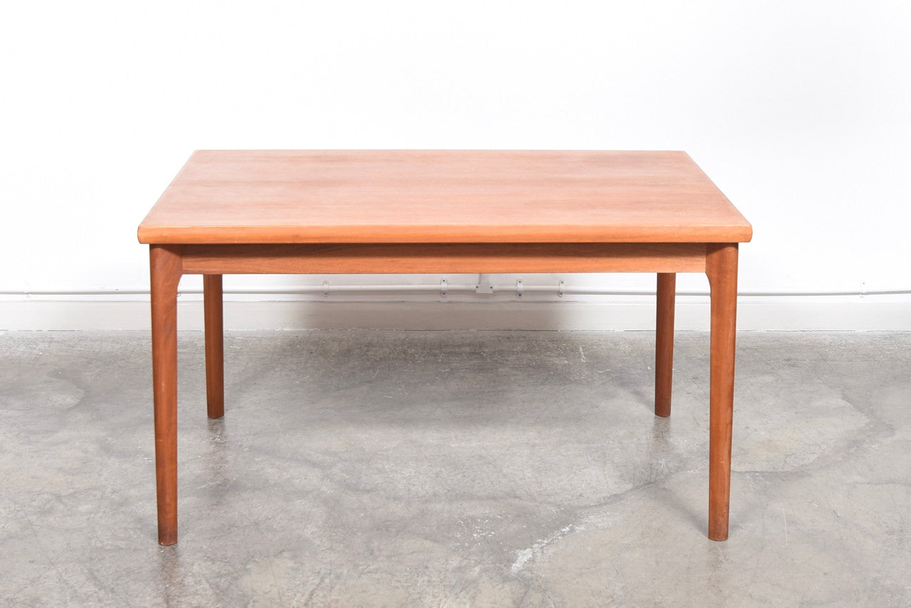 Extending dining table in teak by Skovmand Andersen