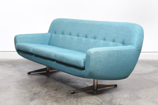 1960s shell sofa on shaker legs