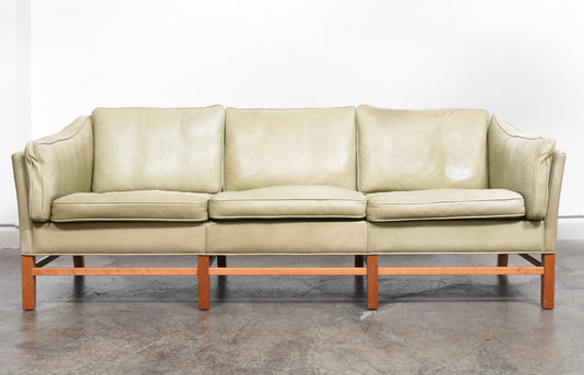 Three seat leather sofa by Grant Møbler