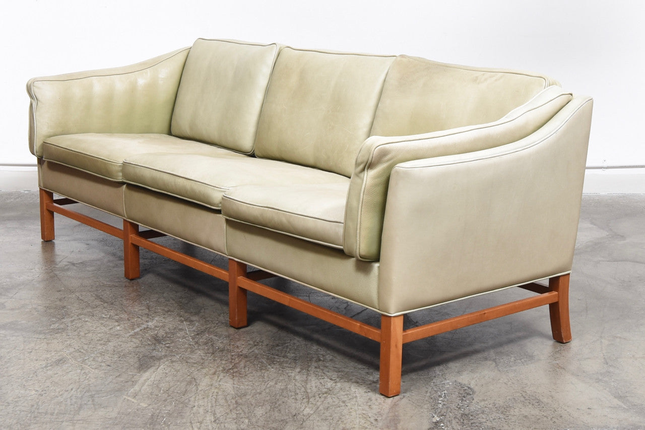 Three seat leather sofa by Grant Møbler