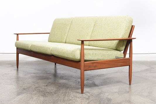 1960s teak sofa with sprung cushions