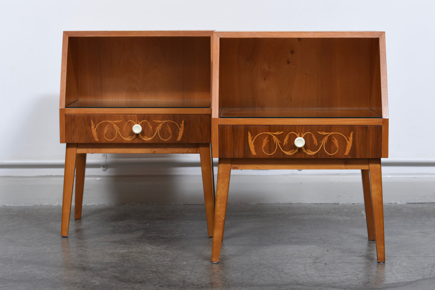 Pair of 1950s Swedish bedside tables