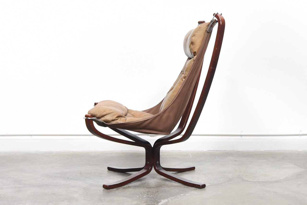 High back Falcon chair by Sigurd Ressell