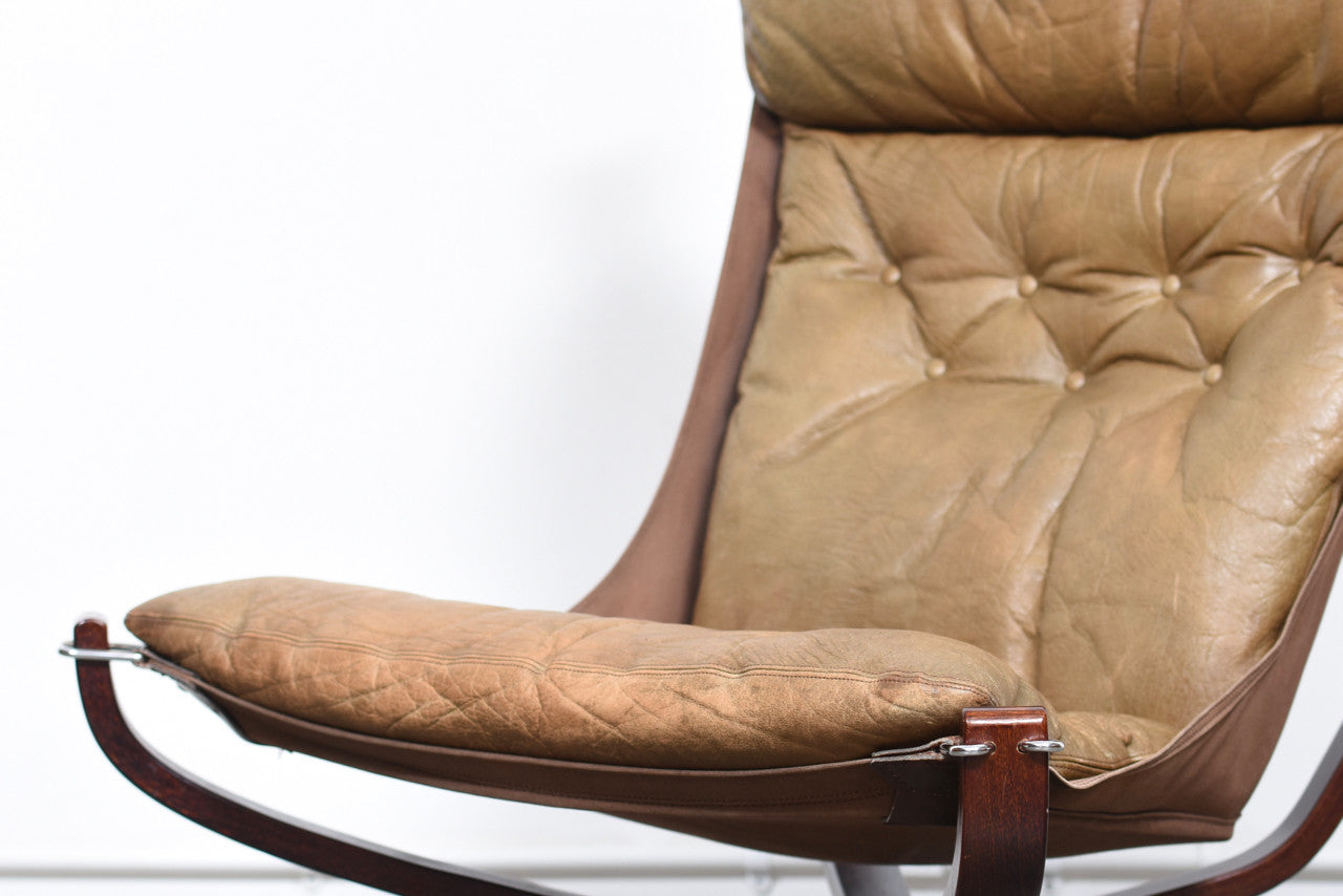 High back Falcon chair by Sigurd Ressell