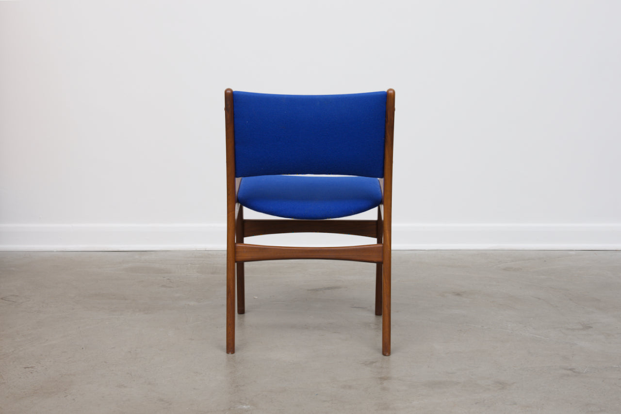 Set of four teak chairs by Erik Buck