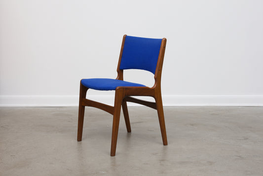 Set of four teak chairs by Erik Buck