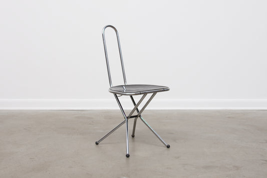 Six available: 1980s metal + perspex chairs by Niels Gammelgaard for IKEA