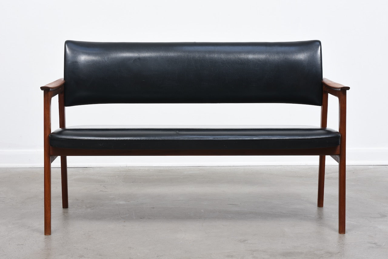 1950s teak sofa bench by Erik Kirkegaard