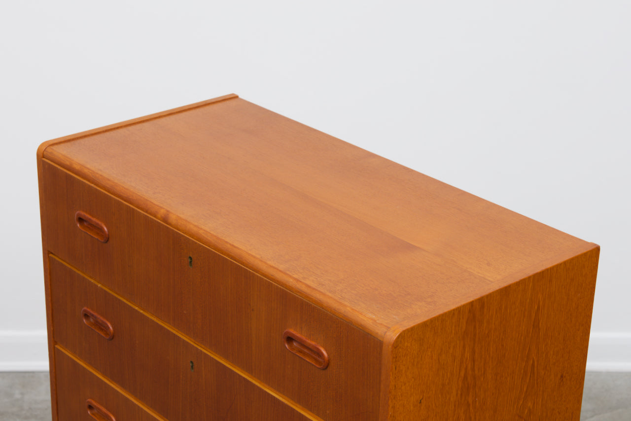 Tall Danish chest of drawers in teak