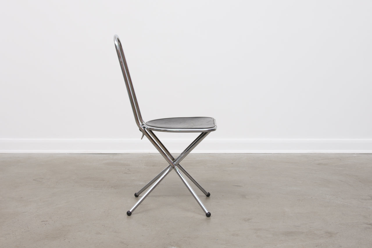 Six available: 1980s metal + perspex chairs by Niels Gammelgaard for IKEA