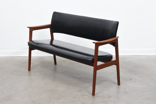 1950s teak sofa bench by Erik Kirkegaard