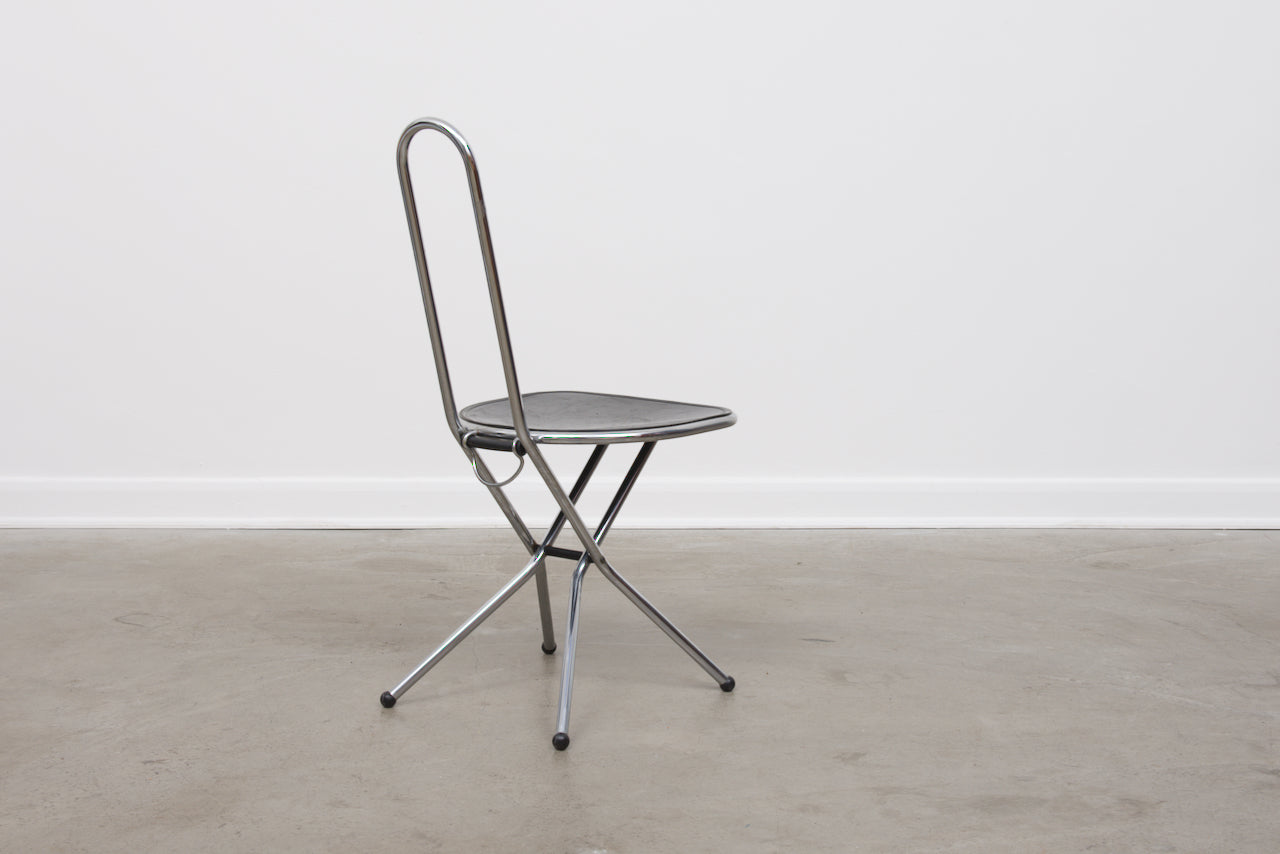Six available: 1980s metal + perspex chairs by Niels Gammelgaard for IKEA