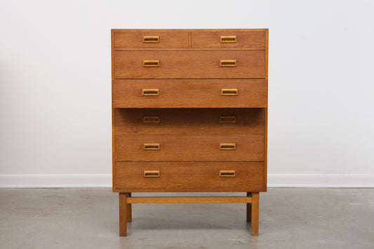 Large chest of oak drawers by Vitze Møbelfabrik