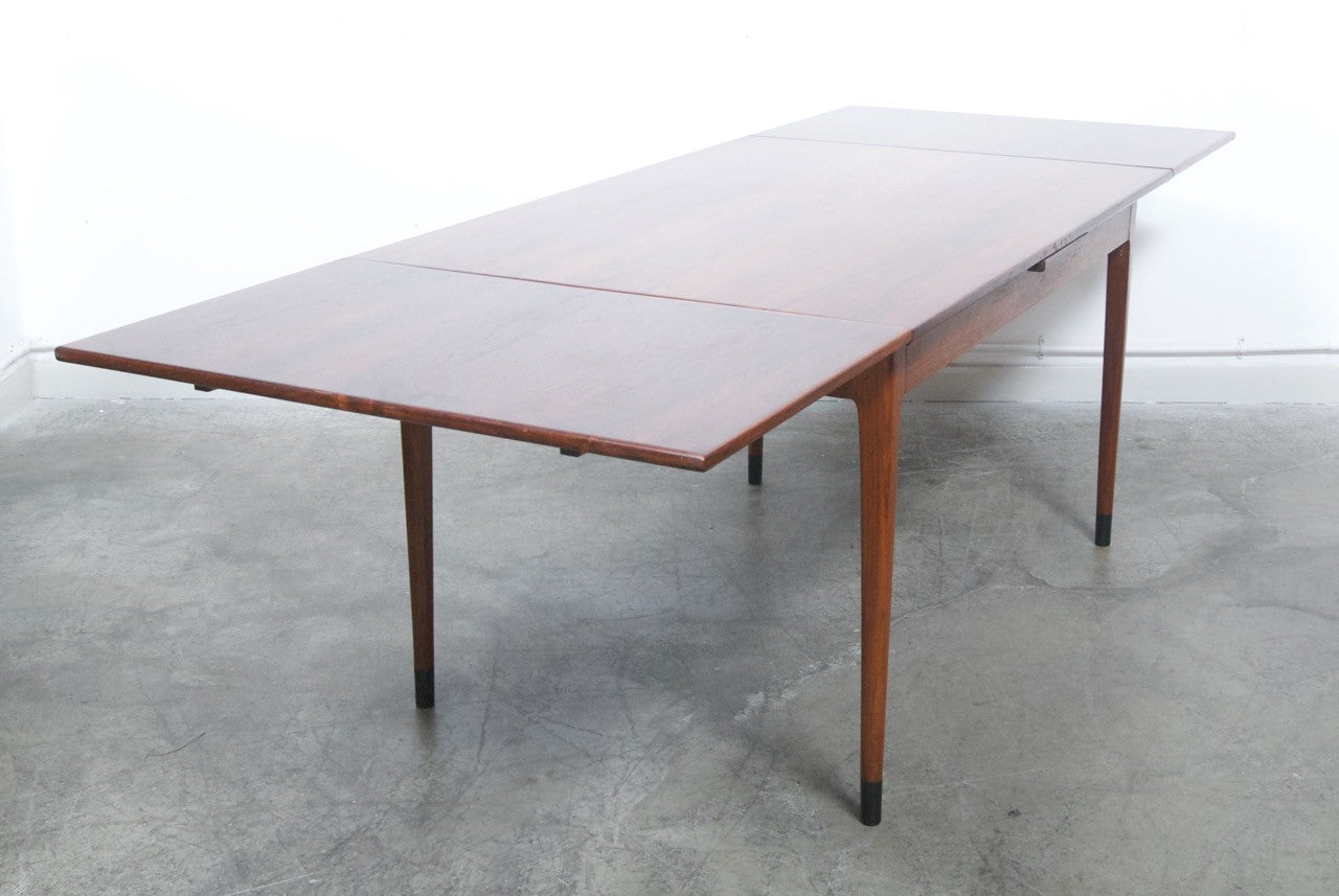 Rosewood dining table by N.O. Møller