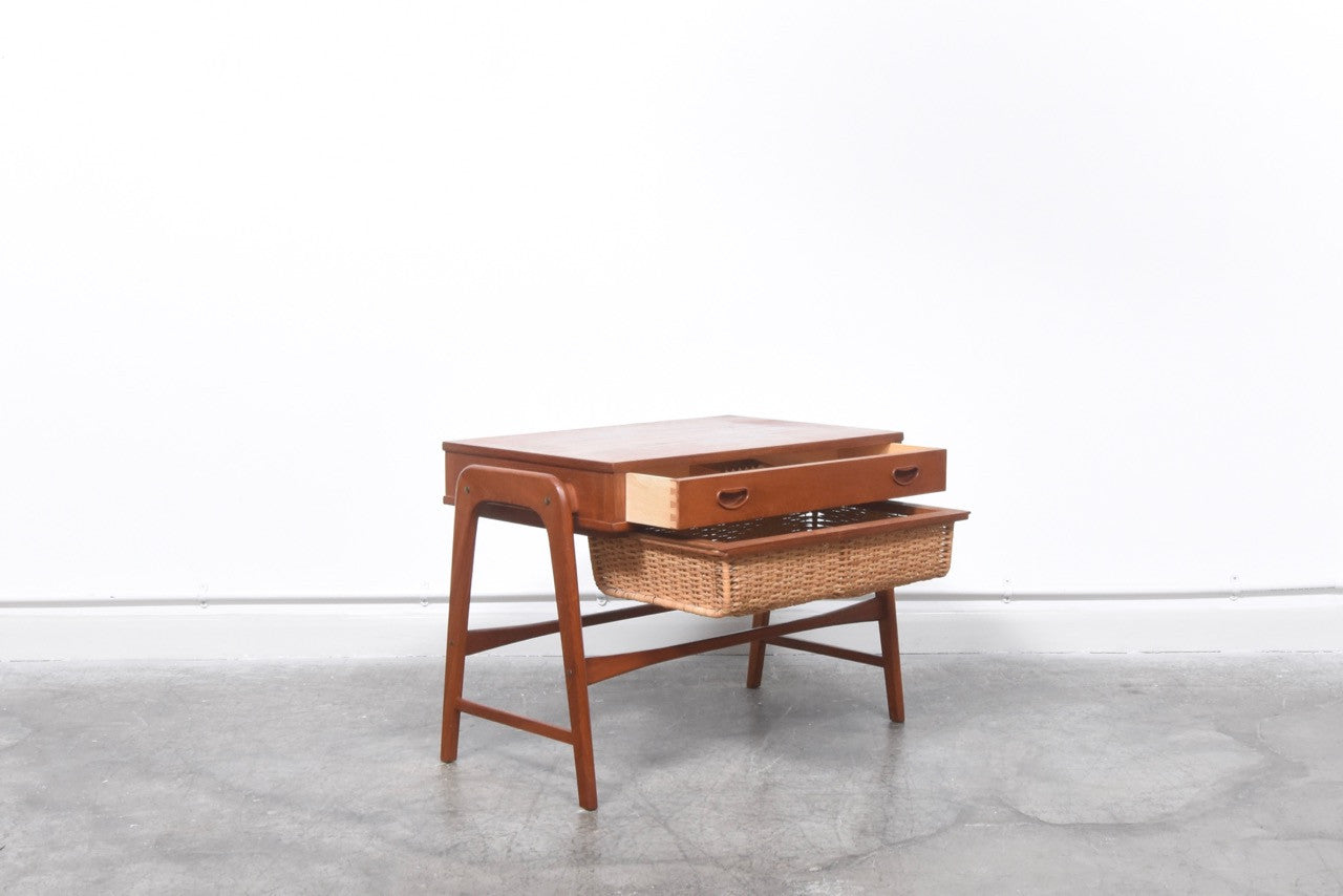 Teak sewing table / TV table