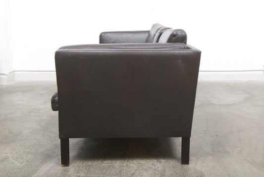 Three seat leather sofa