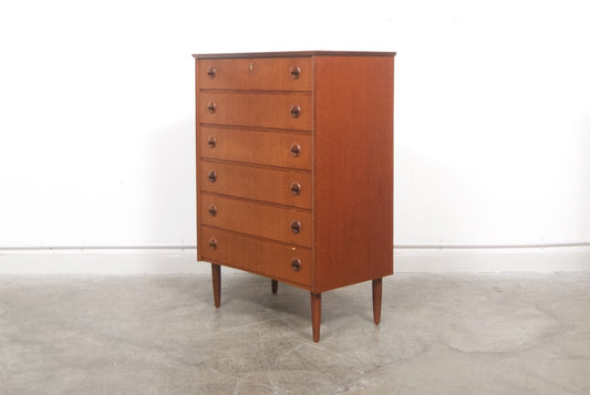 Chest of six drawers