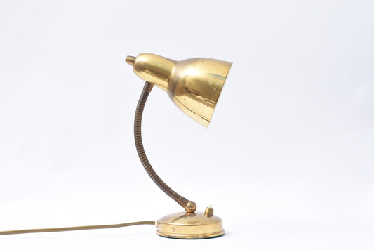 1950s brass table lamp