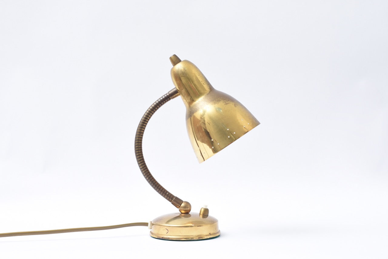 1950s brass table lamp
