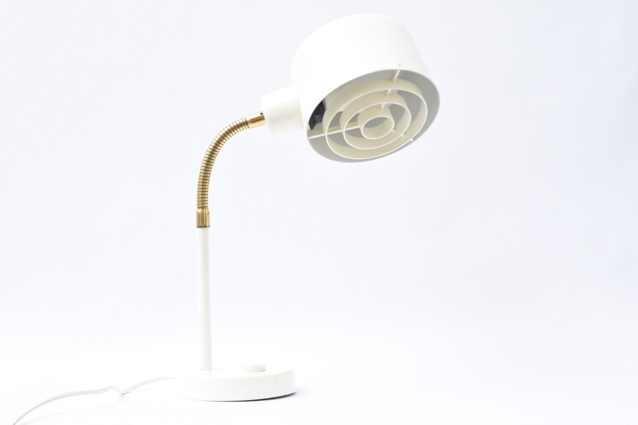 1960s enamel table lamp with acrylic diffuser