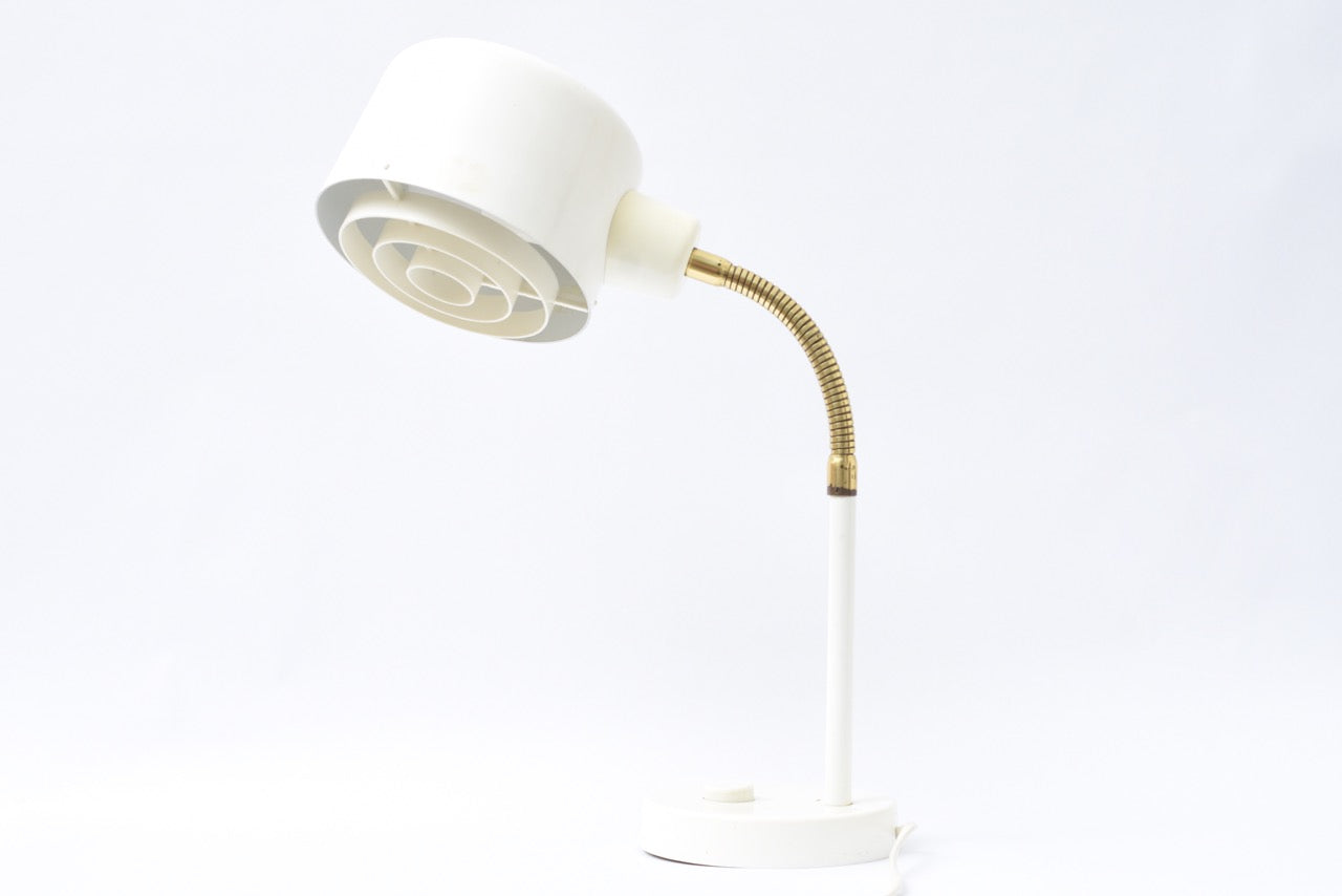 1960s enamel table lamp with acrylic diffuser