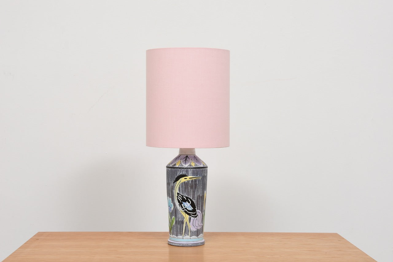 Vintage ceramic table lamp by Nila Alingsås