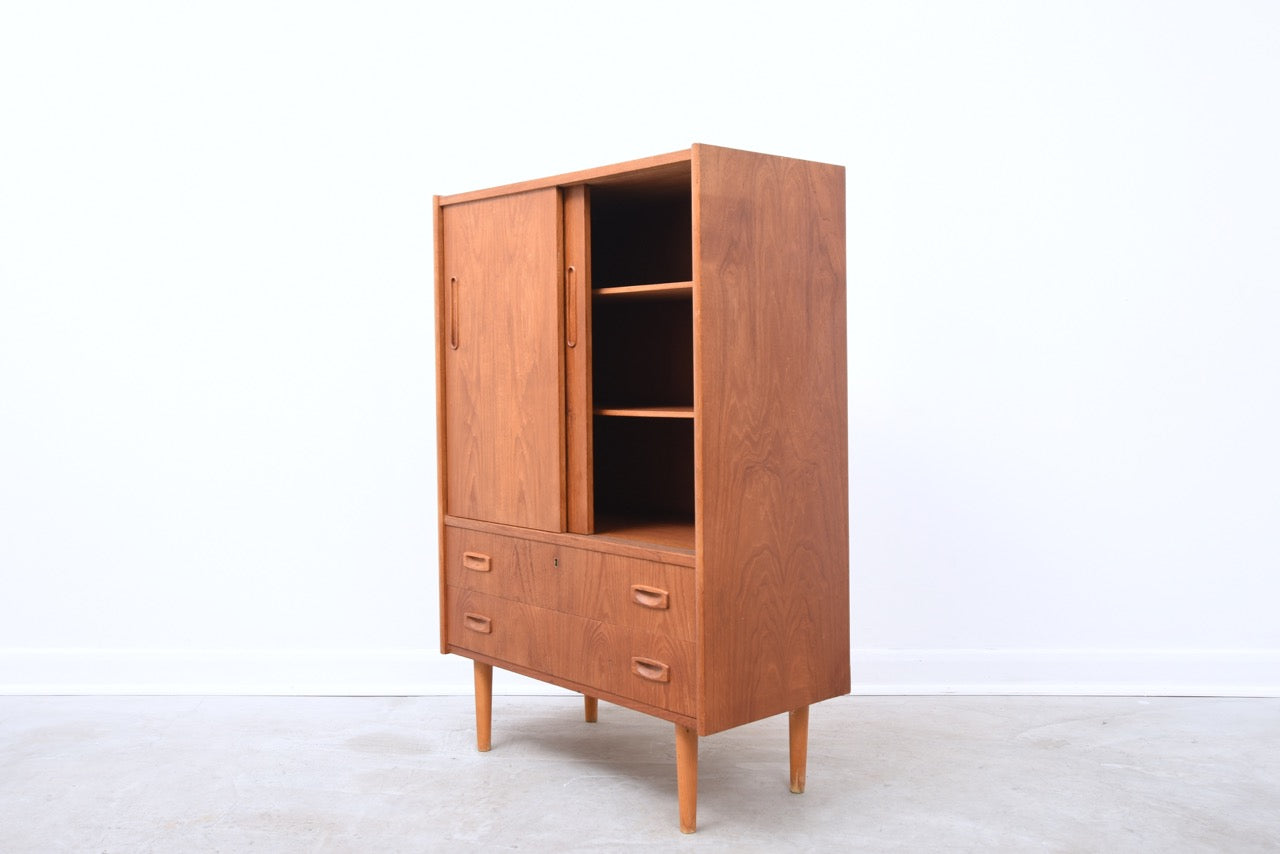 Teak storage cabinet