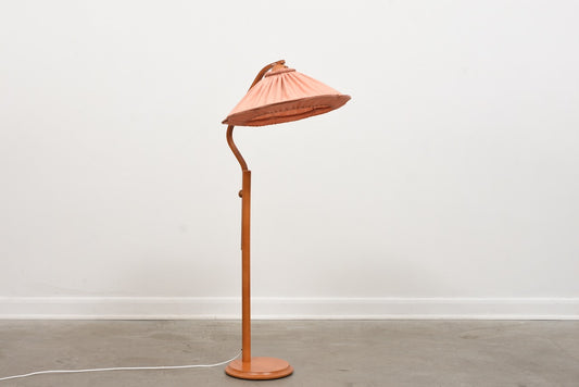 1970s Swedish floor lamp with shade