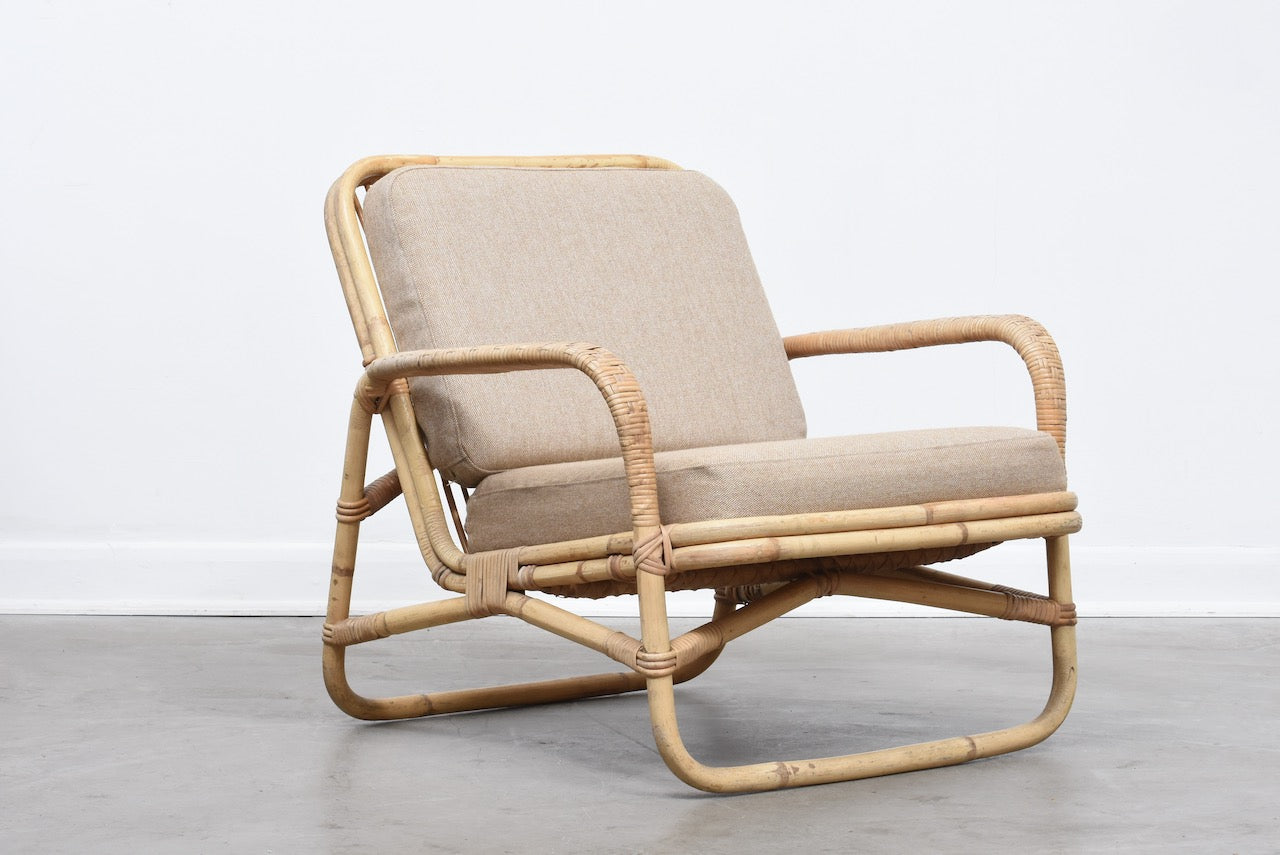 1960s bamboo lounge chair
