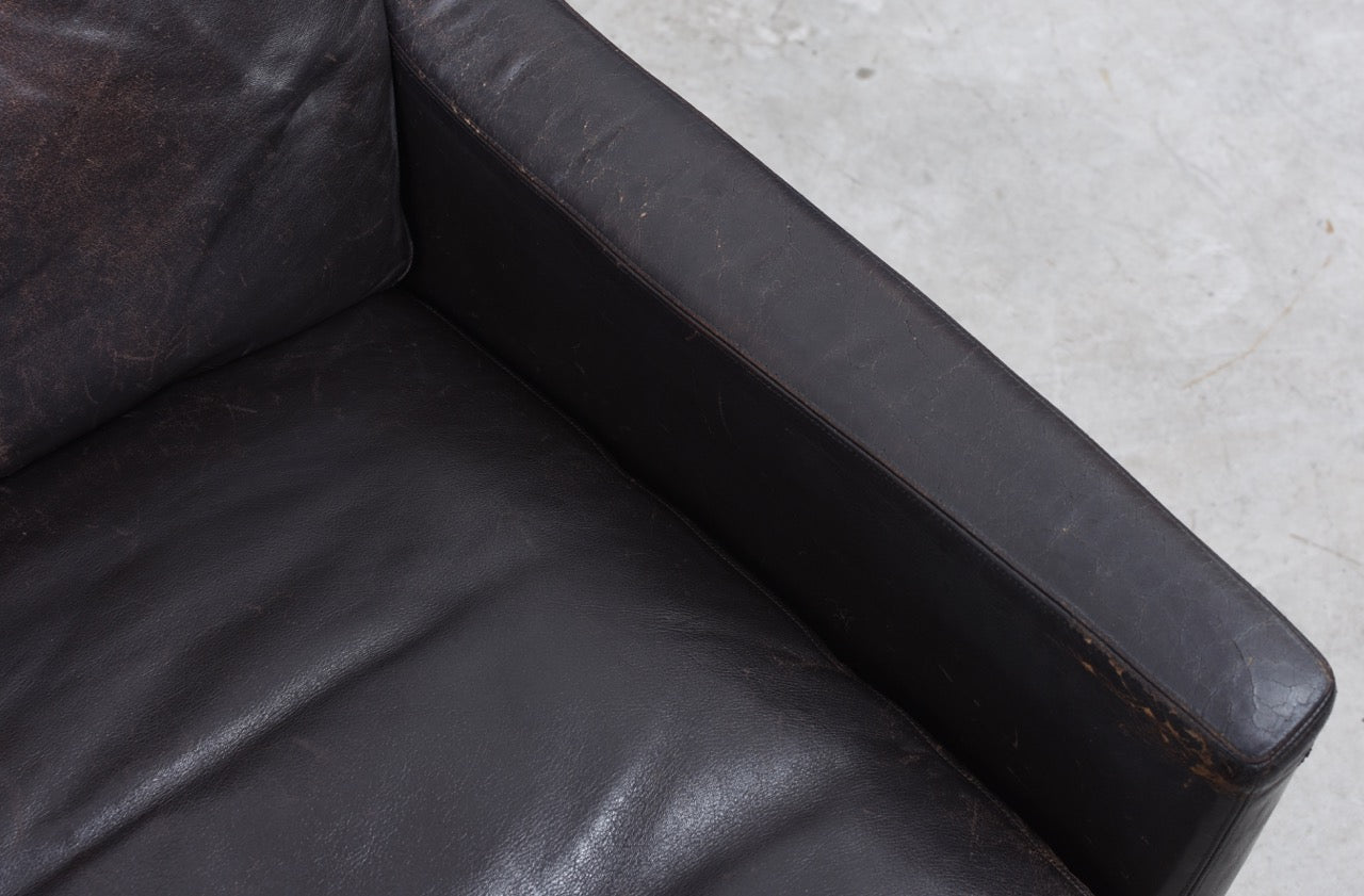 1960s leather lounger by Frederik Kayser