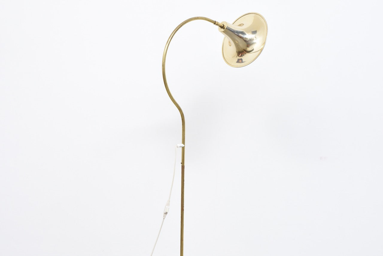 1970s brass floor lamp by Börje Claes