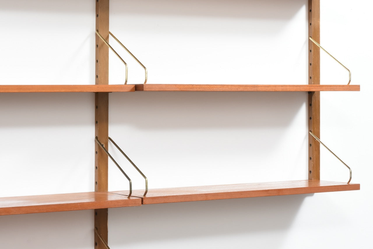 Vintage teak modular shelving by Poul Cadovius