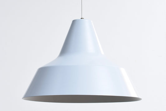 Vintage grey enamel ceiling light