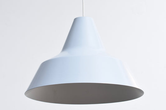 Vintage grey enamel ceiling light