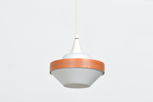 1950s milk glass ceiling lamp
