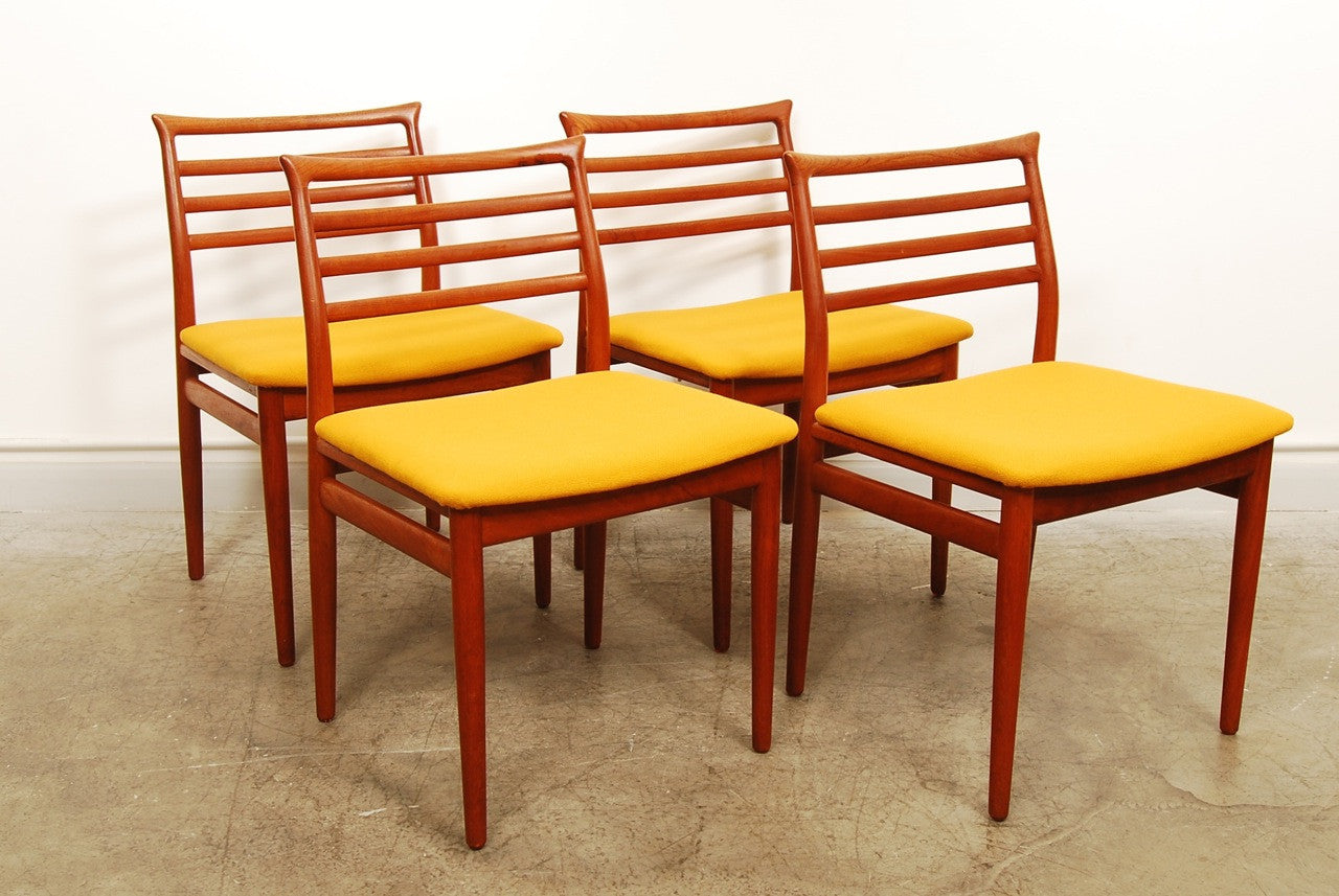 Set of four dining chairs by Erling Torvits