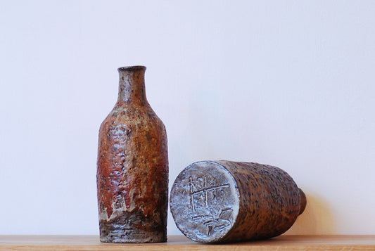 Pair of stoneware vases