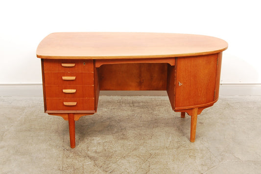 Teak and oak desk