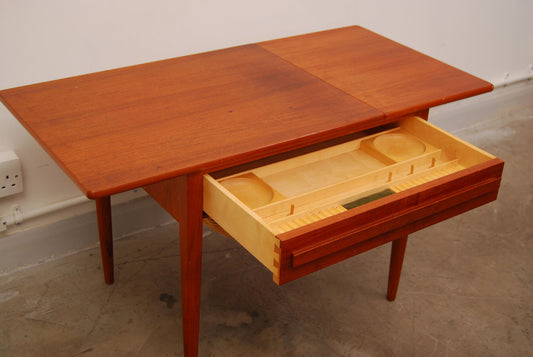 Teak sewing table